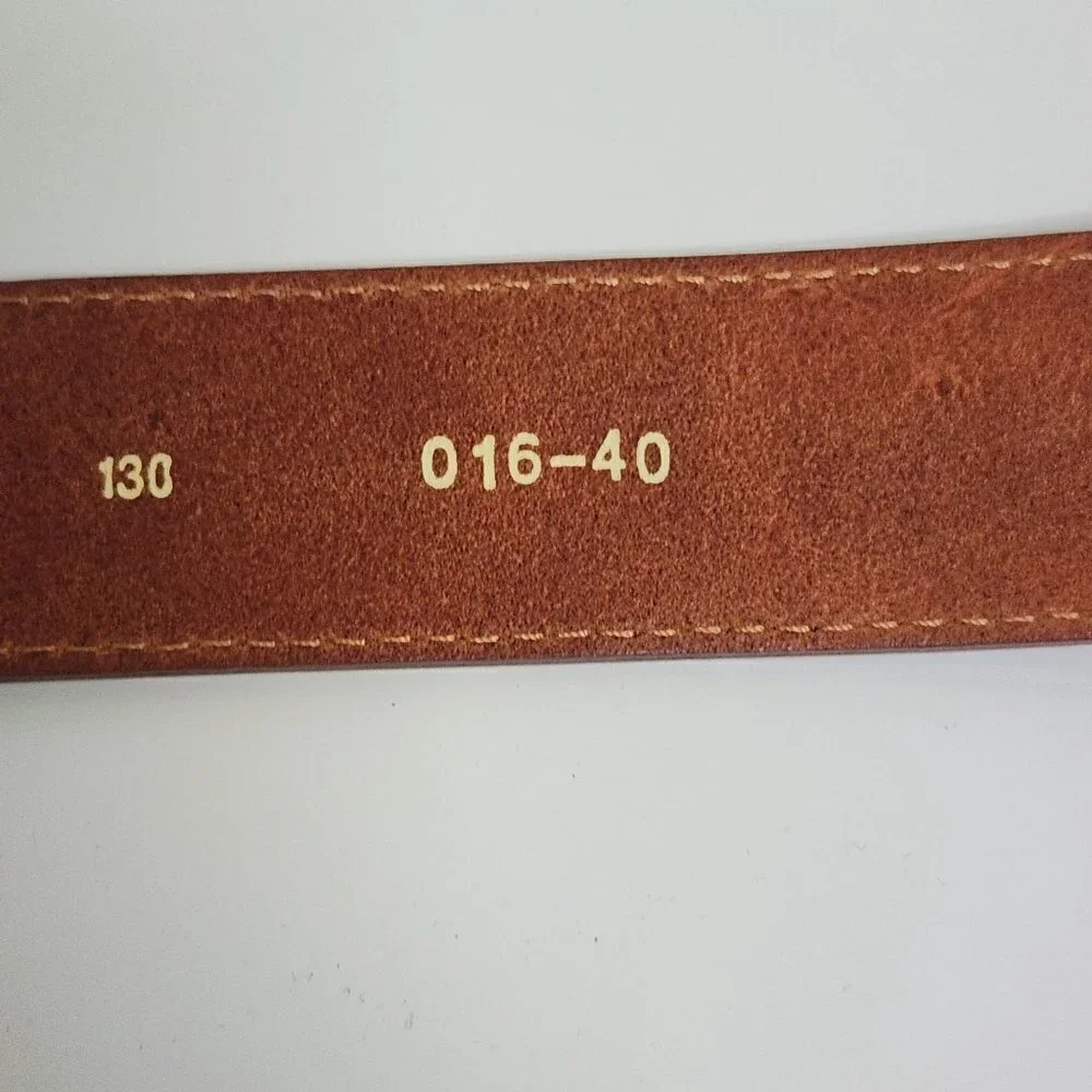 Brown Italian Leather Belt Size 40